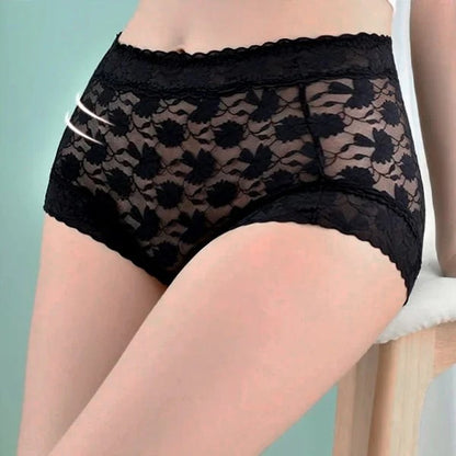 Sexy Seamless Thin Lace Silk Care Panties