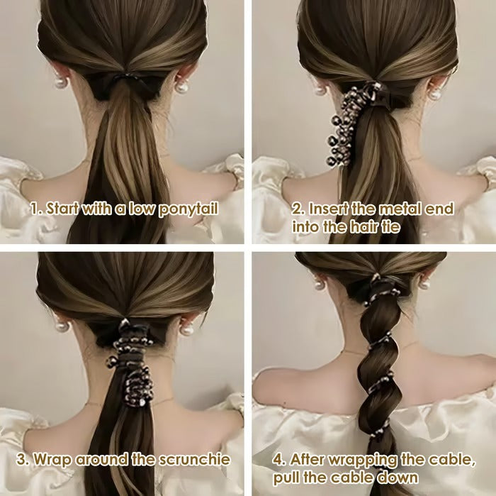 No Damage Soft Elastic Spiral Hair Ties