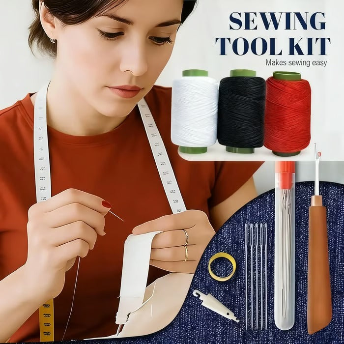 34PCS Durable Big Eye Needles Set – Ideal for Sewing, Embroidery & Repairs