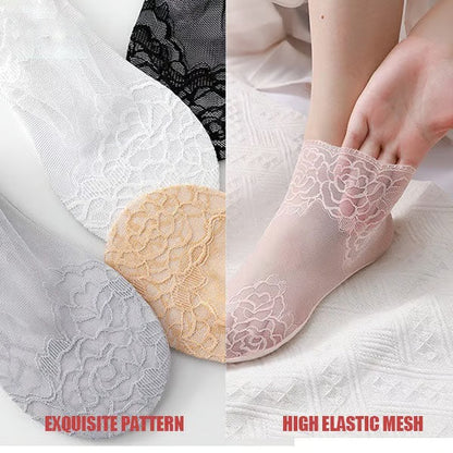 Ladies Fashion Lace Socks