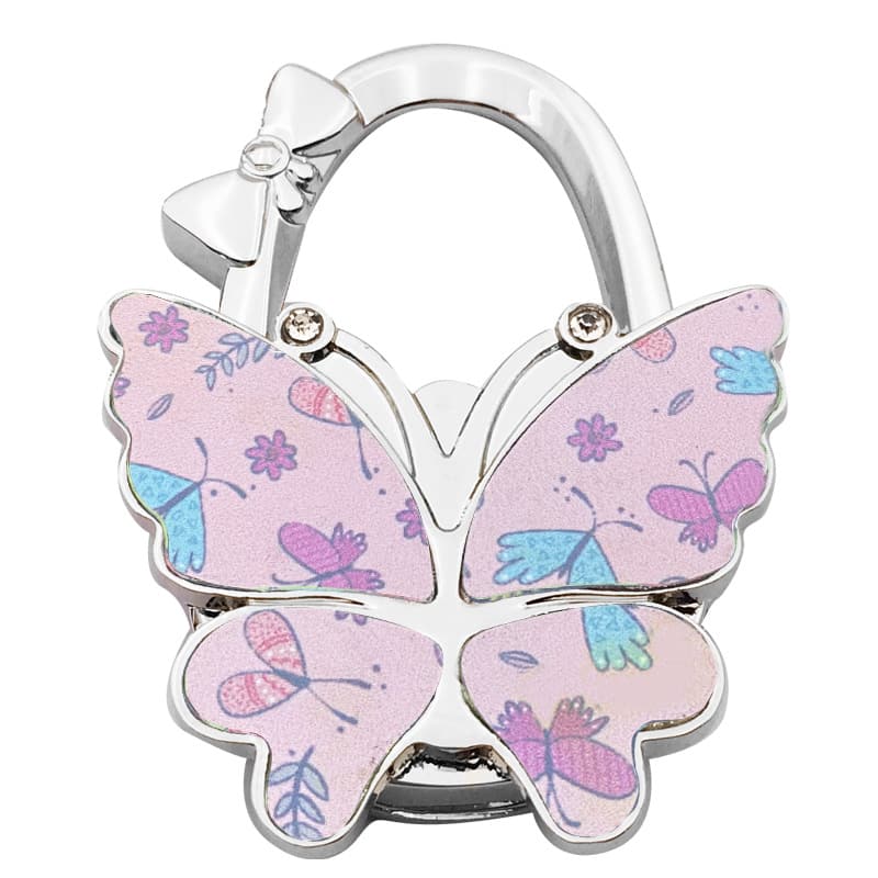 🦋✨ Sparkly Butterfly Foldable Handbag Hook – Cute Portable Non-Slip Purse Hanger for Girls, Travel & Restaurants
