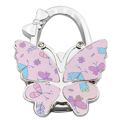 🦋✨ Sparkly Butterfly Foldable Handbag Hook – Cute Portable Non-Slip Purse Hanger for Girls, Travel & Restaurants