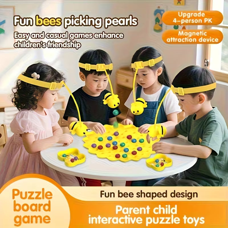 Bee Honey Collecting Fishing Game, Children's Board Game Toy