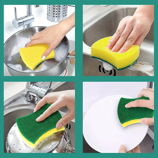 Kitchen Cleaning Magic Sponge, Super Absorbent Scrubber, Non-Scratch Sponge for Pots & Cookware