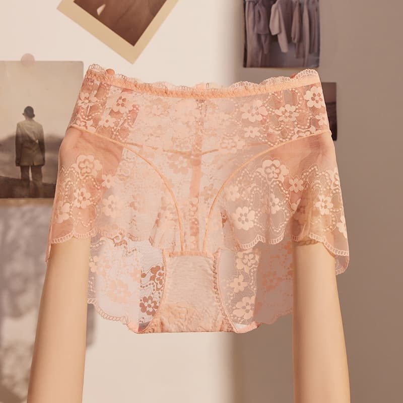 High Waist Lace Underwear｜Soft Fabric & Figure Slimming Fit