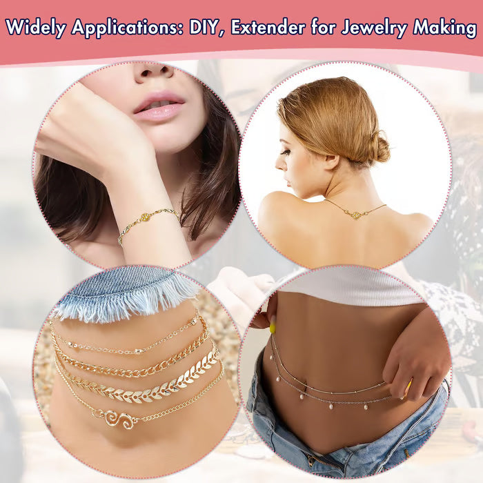 🧲12 PCS Magnetic Necklace Clasps – Strong Magnet, Snap-On Closure, No More Tangles, Jewelry Making Supplies