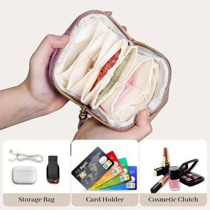 Jewelry zippered pocket case-Travel Jewelry Bag Portable Organizer