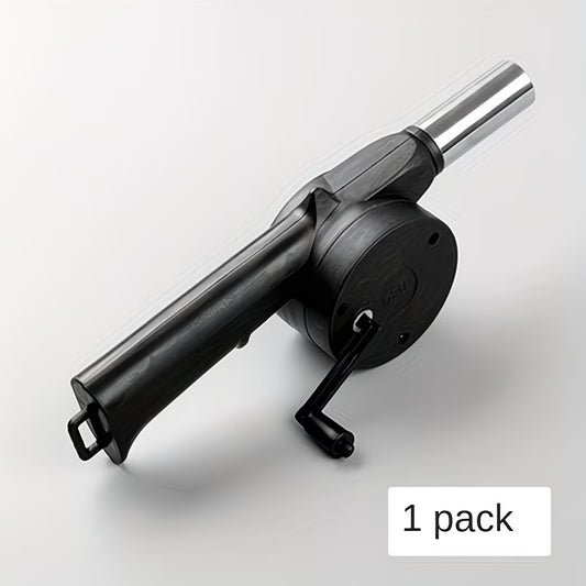 Hand Crank Air Blower, Portable Charcoal Fire Starter Tool for BBQ, Camping & Outdoor Fire Ignition
