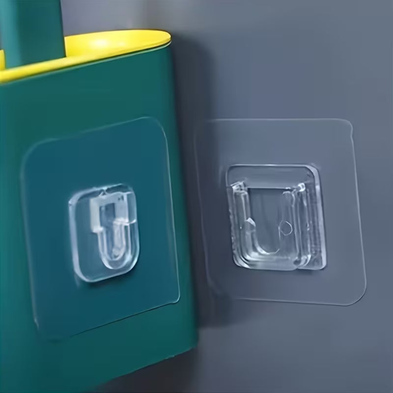 Strong Transparent AB Suction Cup Hook with Adhesive，Suitable for hanging smooth items without holes
