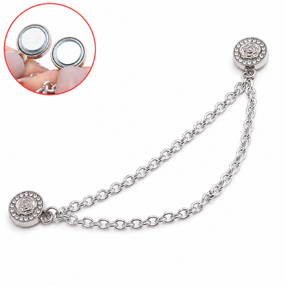 5PCS Metal Multifunctional Magnetic Clothing Chain Clips – Strong Magnetic Fasteners for Pants Legs, Hijabs, Sleeves & Shirt Hems