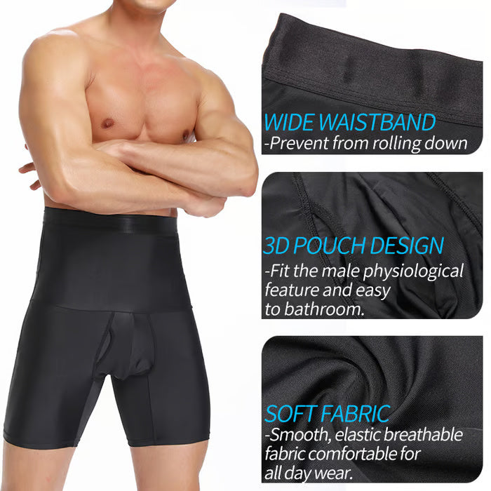 🧵Men’s High-Quality Breathable Shapewear Shorts – High-Waist Tummy Control, Hip & Thigh Shaper