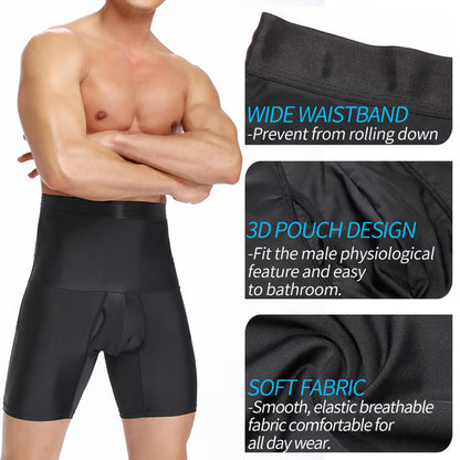 🧵Men’s High-Quality Breathable Shapewear Shorts – High-Waist Tummy Control, Hip & Thigh Shaper