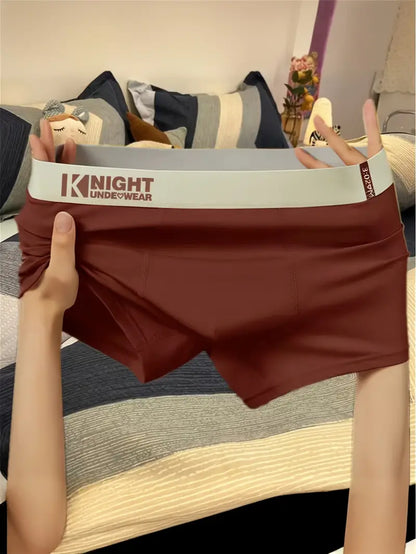 Men's Breathable Color-Block Boxer Briefs