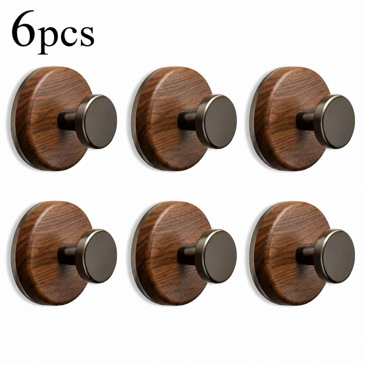 Wooden Suction Hook｜Easy Install, No Damage
