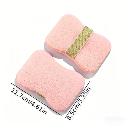 🧽Exfoliating Bath Sponge – Soft Foaming & Gentle Scrubbing, Double-Sided for Back Cleaning