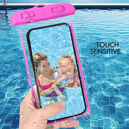 Fluorescent Waterproof Phone Bag – Touchscreen & Swim-Friendly