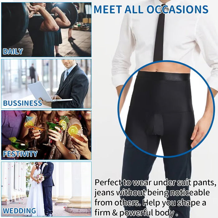🧵Men’s High-Quality Breathable Shapewear Shorts – High-Waist Tummy Control, Hip & Thigh Shaper