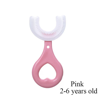 Kids U-Shaped Toothbrush for Gentle Teeth Cleaning & Oral Care