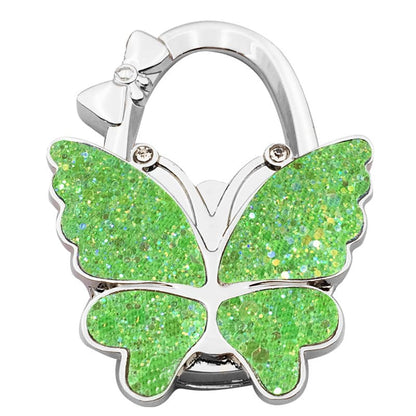 🦋✨ Sparkly Butterfly Foldable Handbag Hook – Cute Portable Non-Slip Purse Hanger for Girls, Travel & Restaurants