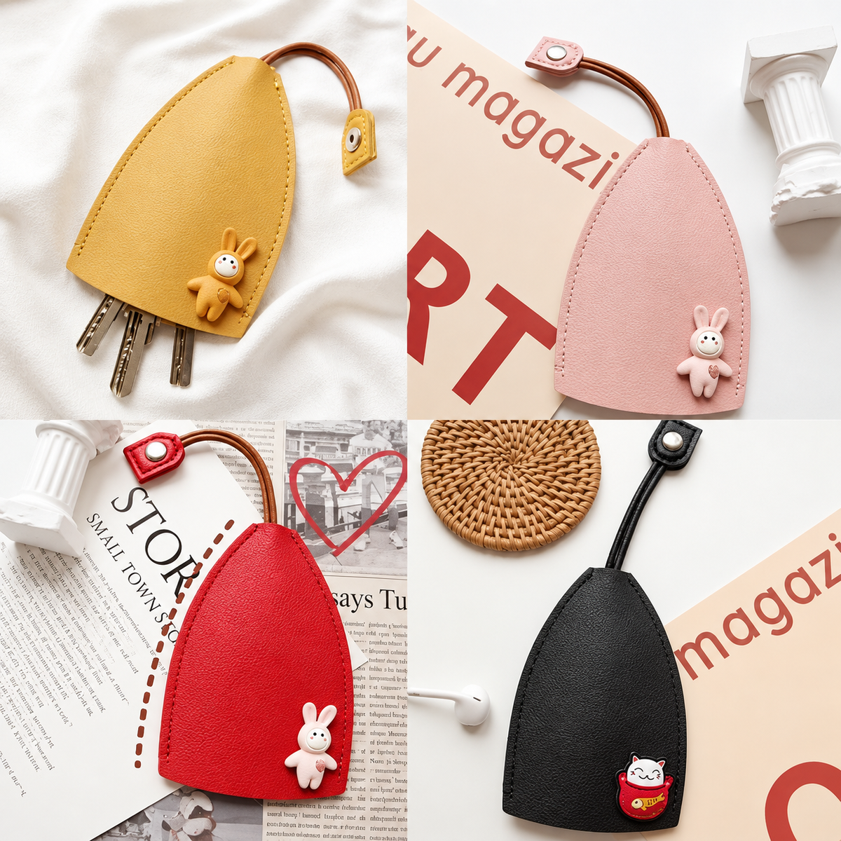 Retractable Key Holder – Bag Clip & Pocket Key Case