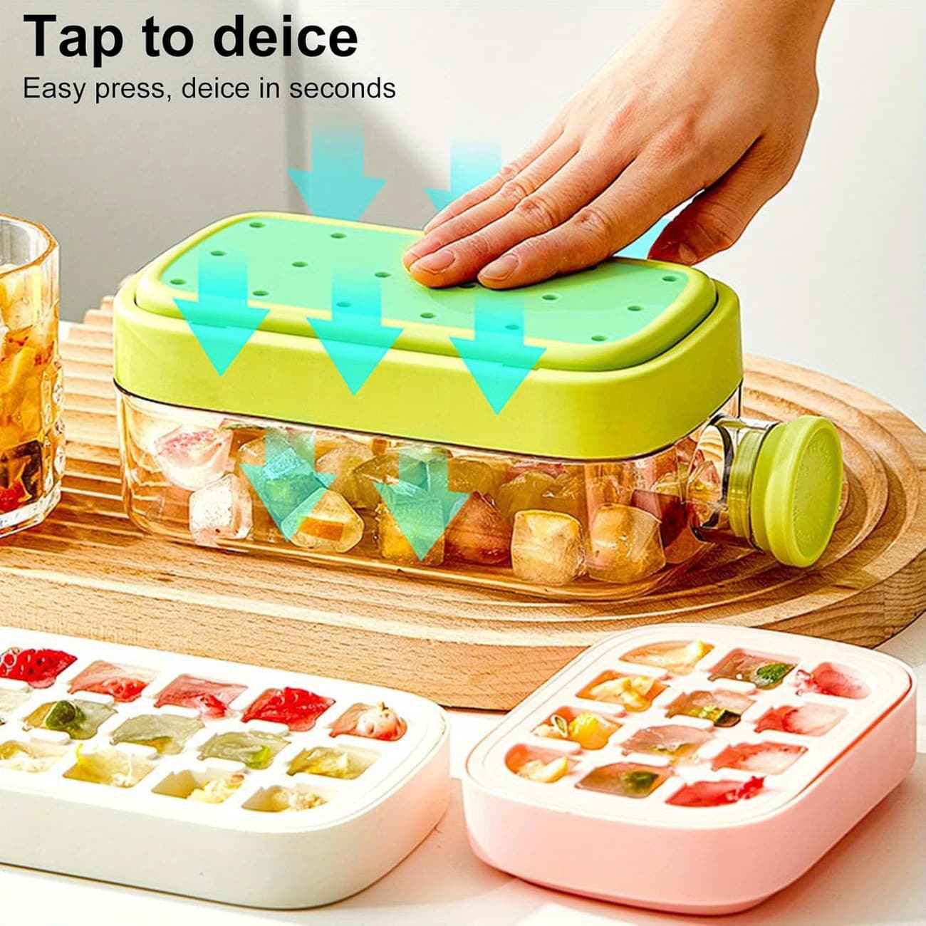 ❄️ 2-in-1 Ice Cube Maker Bottle – Enjoy Cold Drinks Anytime!