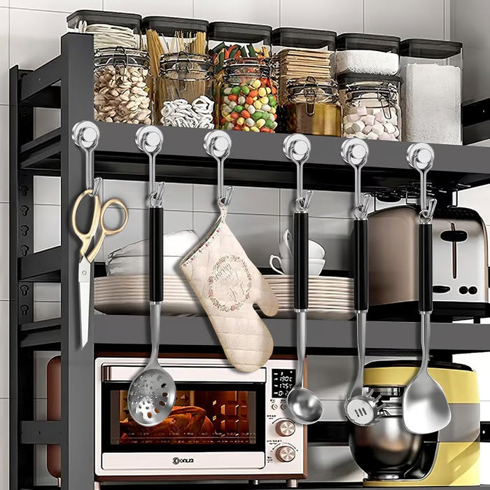 🧲Upgraded Magnetic Hook – 15kg Capacity, 360° Swivel, No-Drill