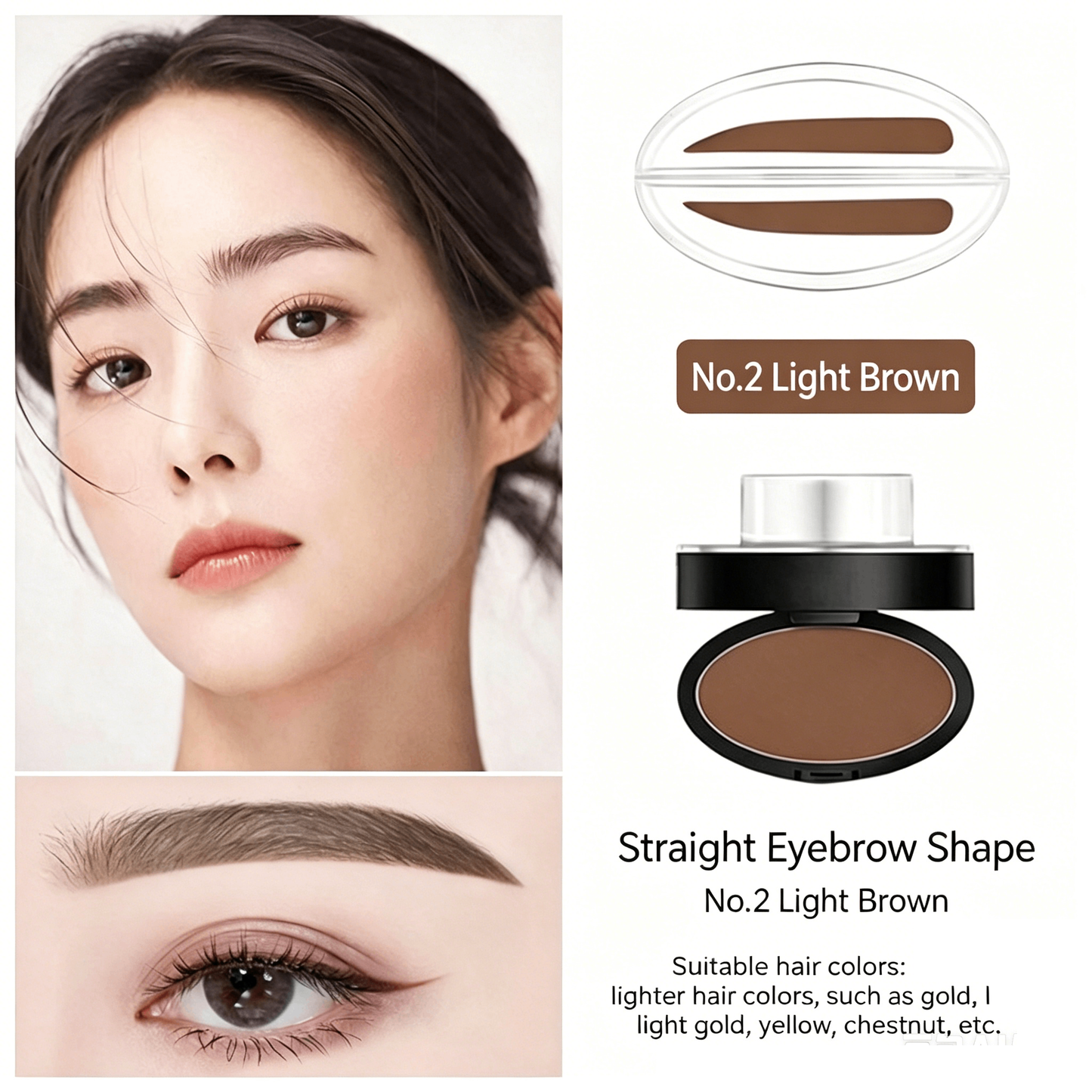 Eyebrow Stamp Set – One Press, Perfect Brows, Waterproof