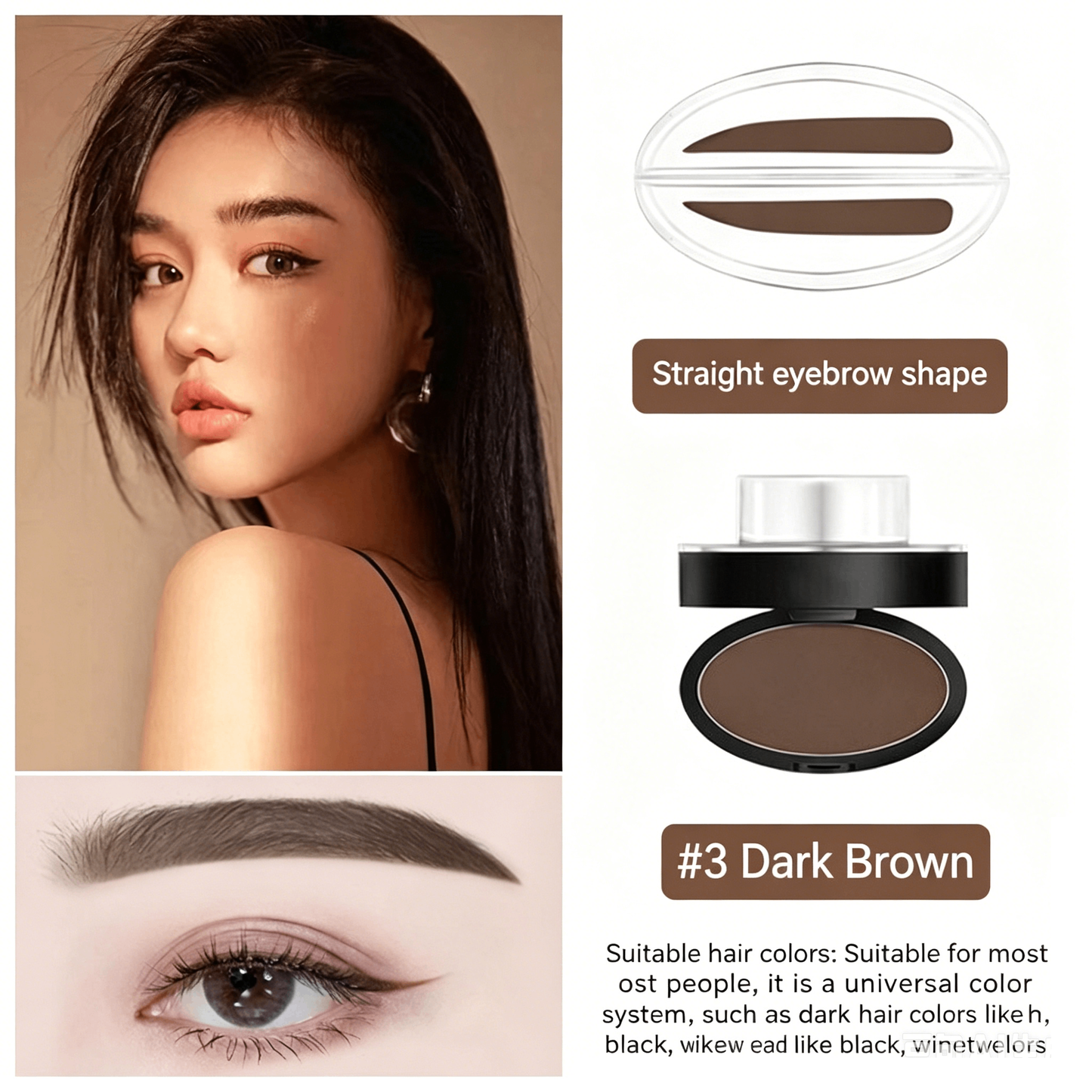 Eyebrow Stamp Set – One Press, Perfect Brows, Waterproof