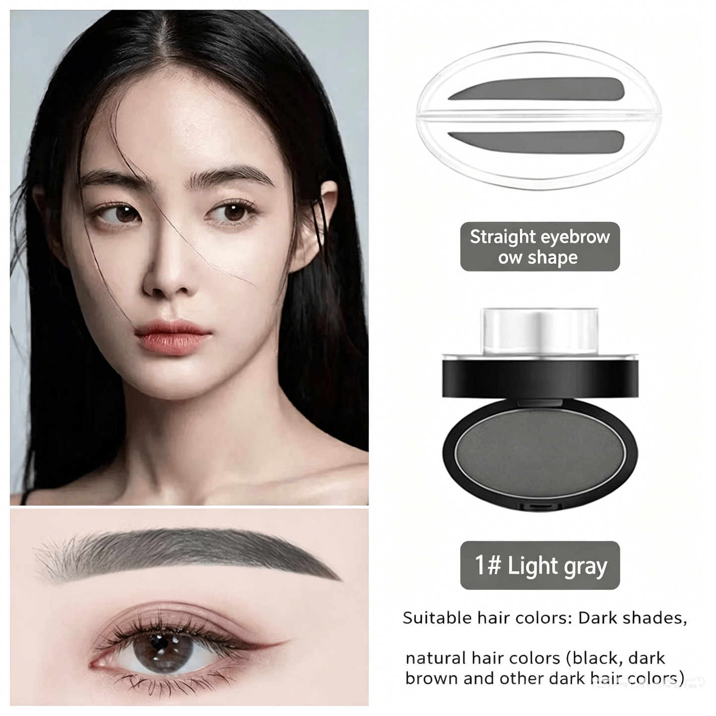 Eyebrow Stamp Set – One Press, Perfect Brows, Waterproof