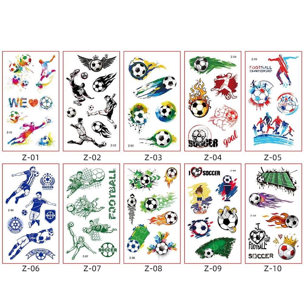 ⚽🏆Football Fan Tattoo Stickers – Wear Your World Cup Spirit!
