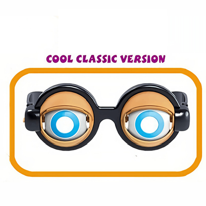 Funny Glasses with Winking Eye Mechanism – Blinking Eye Gag Glasses for Party Favors & Novelty Gifts