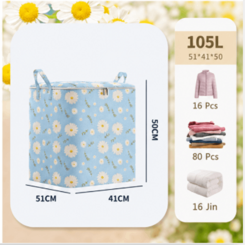 Extra Large Foldable Storage Box – Closet Organizer, Laundry Basket, Quilt Storage Bag, Space-Saving for Bedroom & Dorm