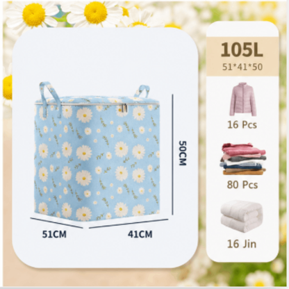 Extra Large Foldable Storage Box – Closet Organizer, Laundry Basket, Quilt Storage Bag, Space-Saving for Bedroom & Dorm