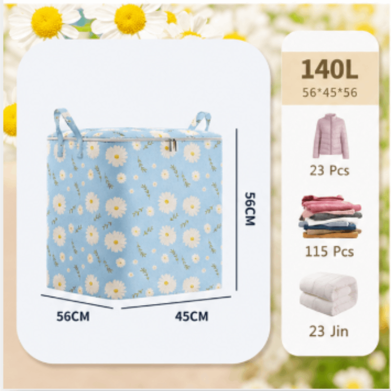Extra Large Foldable Storage Box – Closet Organizer, Laundry Basket, Quilt Storage Bag, Space-Saving for Bedroom & Dorm