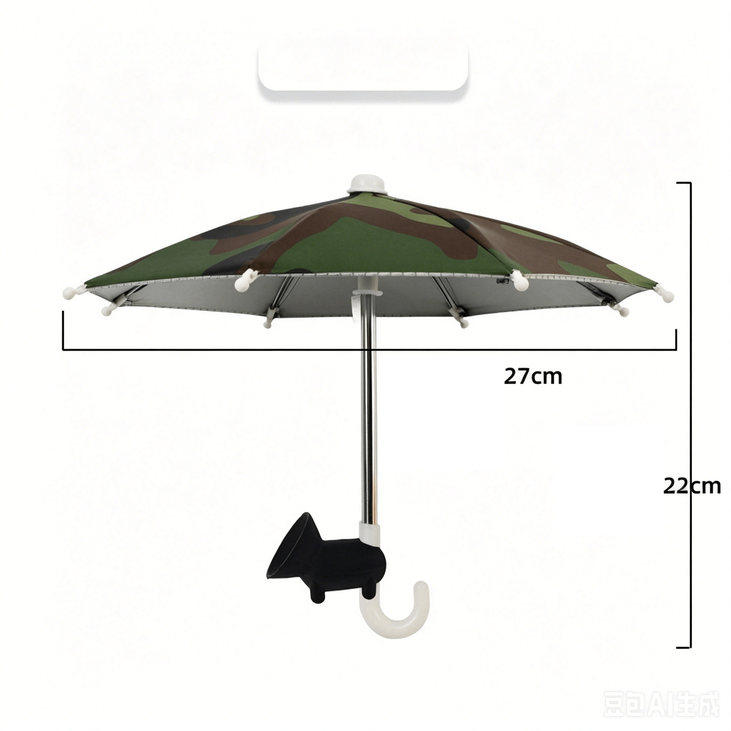 Universal Adjustable Phone Umbrella & Suction Cup Stand – Sun & Rain Protection, Sturdy Suction Mount for Outdoor Use