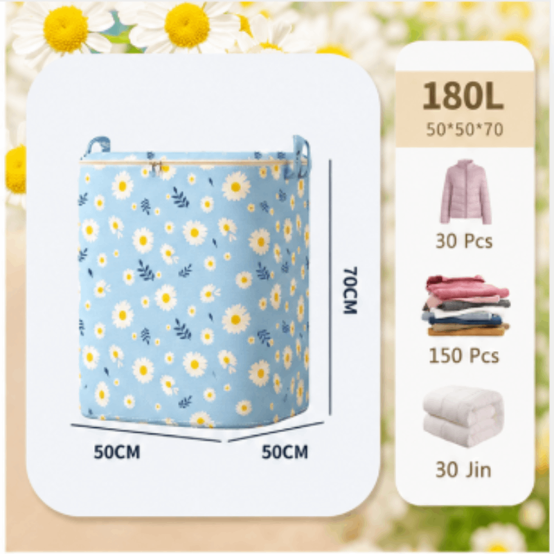 Extra Large Foldable Storage Box – Closet Organizer, Laundry Basket, Quilt Storage Bag, Space-Saving for Bedroom & Dorm