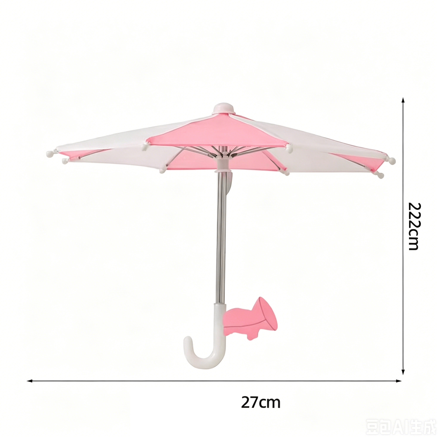 Universal Adjustable Phone Umbrella & Suction Cup Stand – Sun & Rain Protection, Sturdy Suction Mount for Outdoor Use