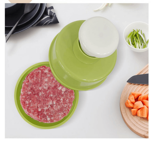 🍔🥩Round Hamburger Press – Perfect for Beef Patties, Shrimp Cakes, Stuffing Pancakes & Dough Wrappers, Quick & Even Pressing
