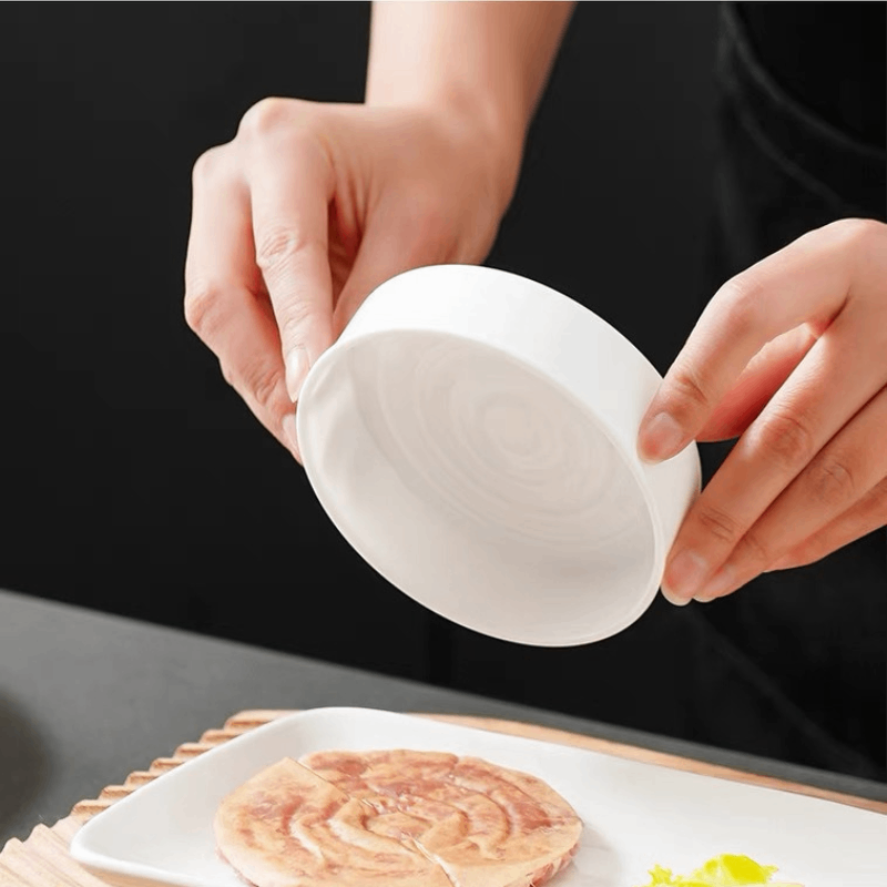 🍔🥩Round Hamburger Press – Perfect for Beef Patties, Shrimp Cakes, Stuffing Pancakes & Dough Wrappers, Quick & Even Pressing