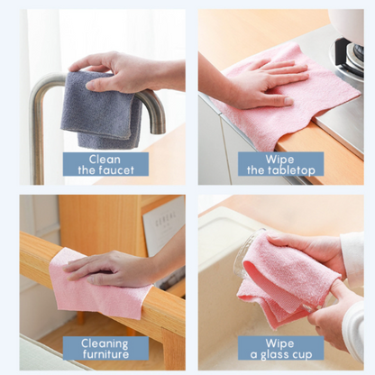 🧻Microfiber Tear-Away Cleaning Cloth Roll – Reusable, Tear to Size, Strong Absorbent & Streak-Free