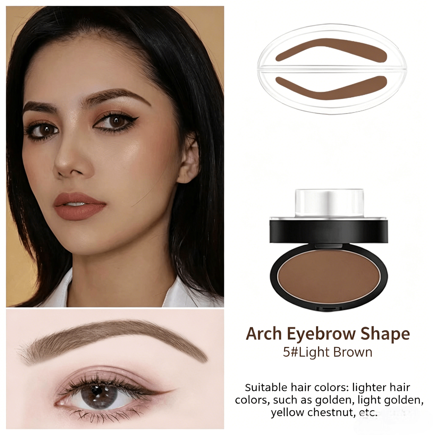 Eyebrow Stamp Set – One Press, Perfect Brows, Waterproof