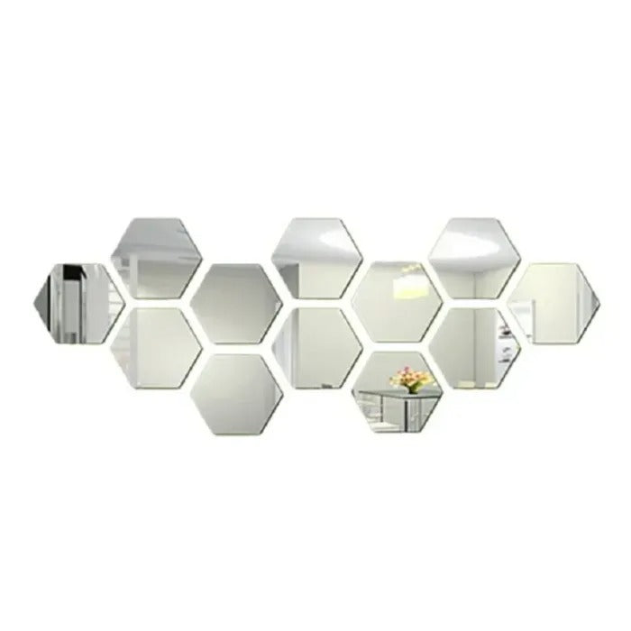 Hexagon Acrylic Wall Mirror