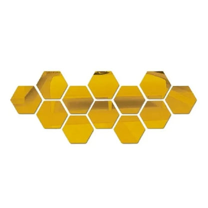Hexagon Acrylic Wall Mirror