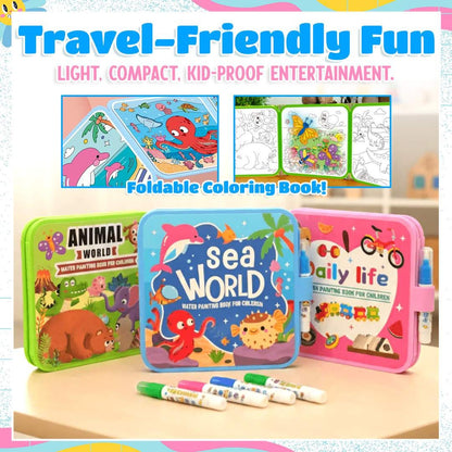 Magic Water Painting Book, Doodle Water Drawing Pad, DIY Creative Foldable Painting Book