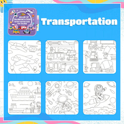 Magic Water Painting Book, Doodle Water Drawing Pad, DIY Creative Foldable Painting Book