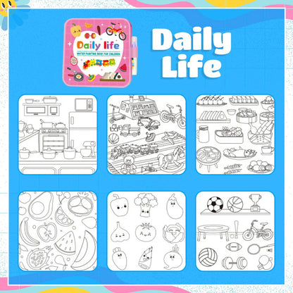 Magic Water Painting Book, Doodle Water Drawing Pad, DIY Creative Foldable Painting Book