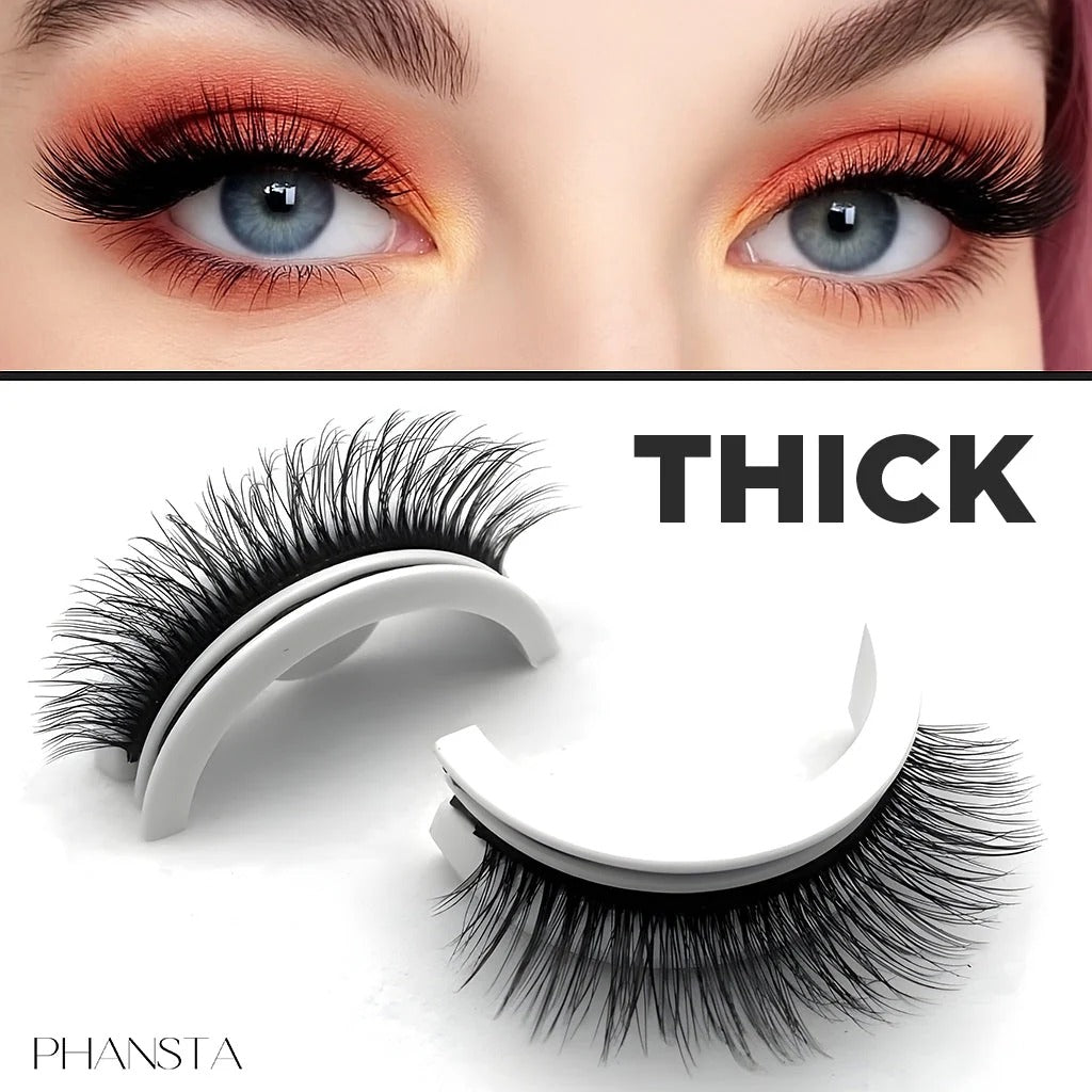 Reusable False Eyelashes, Natural & Voluminous