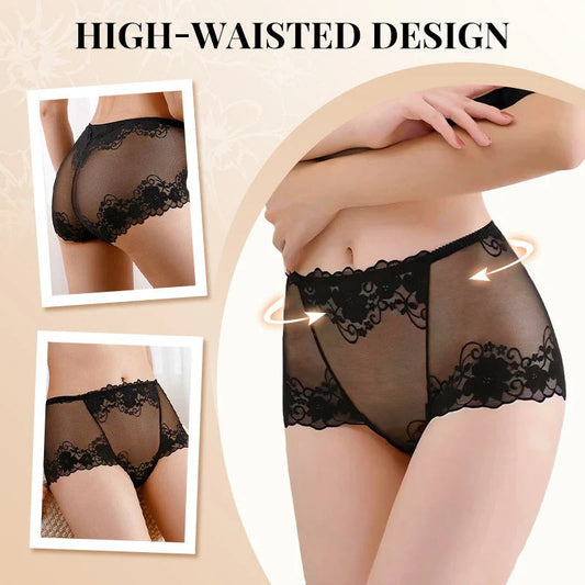 Women's Crochet Lace Boxer Briefs – High-rise,breathable & gently