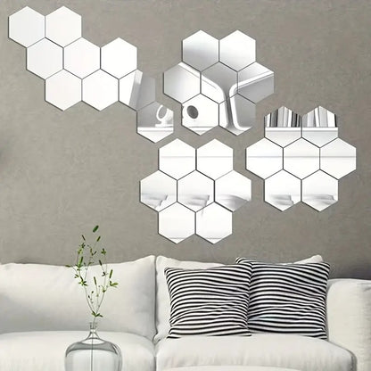 Hexagon Acrylic Wall Mirror