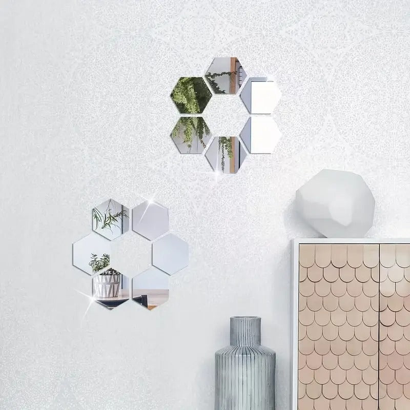 Hexagon Acrylic Wall Mirror